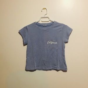 Brandy Melville cropped tee california